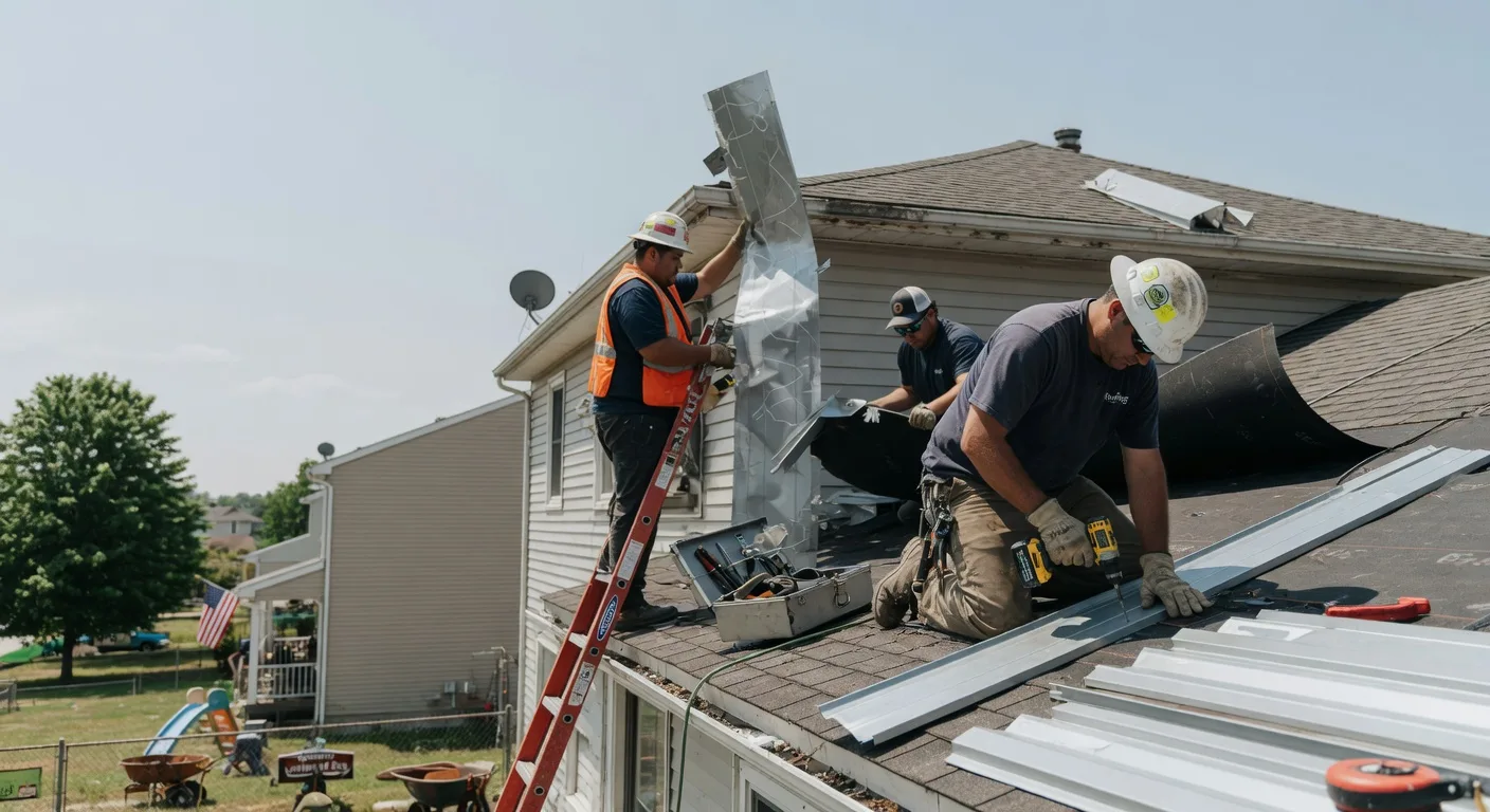 Storm Damage Metal Roof Repair in Bayboro, NC